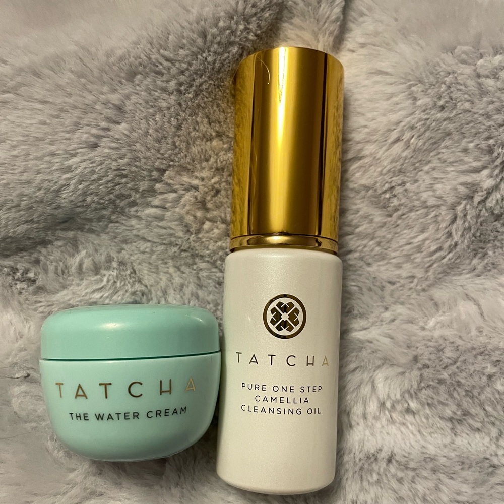 Tatcha Skincare Bundle - Pure One Step Camellia Cleansing Oil & The Water Cream